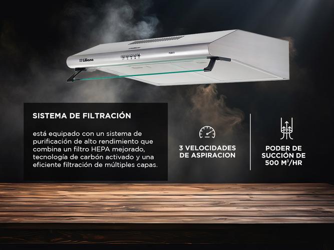 Purificador de Aire Liliana Purify Plus KP992 200 Watts Acero Inoxidable - 2