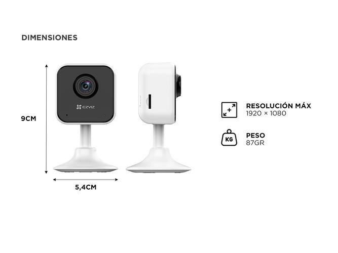 Kit Cámara de Seguridad IP Ezviz Wi-Fi Para Hogar Inteligente CS-H1c-R101-1G2WR x 6 unidades - 4