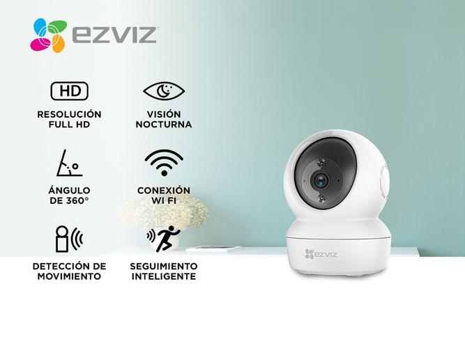 Kit Cámara De Seguridad IP Ezviz WiFi Paneo e Inclinación Inteligente 360 C6N Visión Audio x 6 unidades  - 1