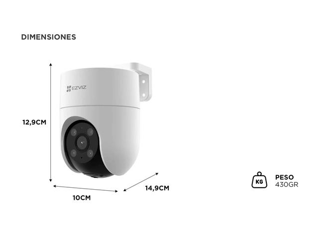 Cámara de Seguridad Ezviz H8C Ip WiFi Pt 1080p - 4