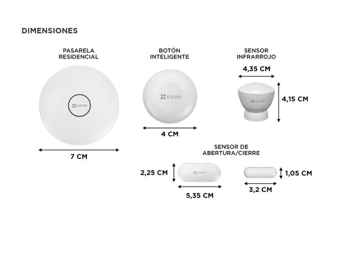 Kit Alarma Ip Wifi Ezviz Inalámbrico CS-B1-A0-A34 - 5