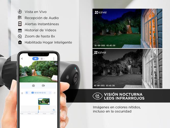 Cámara de Seguridad Ezviz con batería BC1C - 2