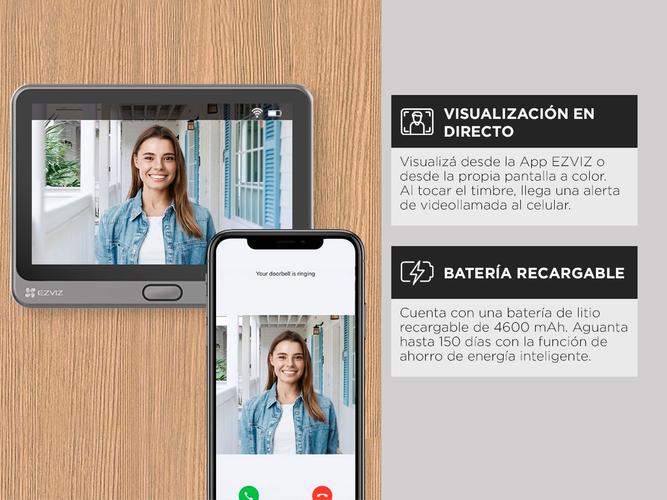 Video Portero Inteligente Wi-Fi Ezviz HP4 - 2