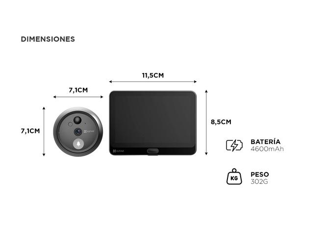 Video Portero Inteligente Wi-Fi Ezviz HP4 - 4