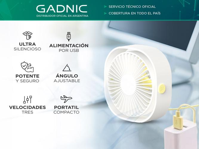 Mini Ventilador Gadnic De Escritorio Silencioso  - 1