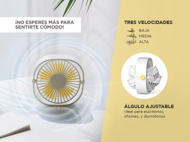 Mini Ventilador Gadnic De Escritorio Silencioso  - 2