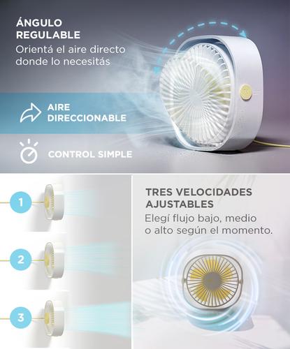Mini Ventilador Gadnic De Escritorio Silencioso  - 2