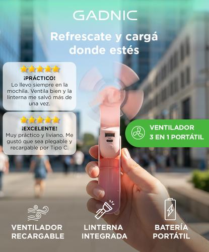 Ventilador Portátil Gadnic 3 en 1 - 1