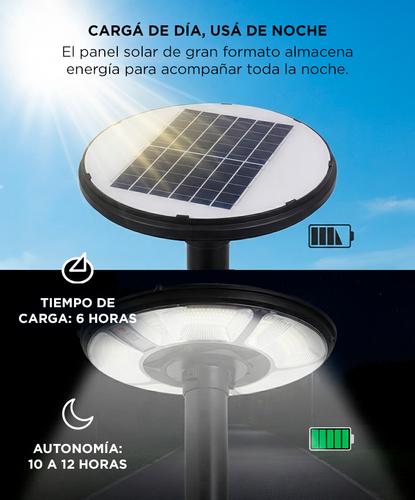 Lampara Solar Led Exterior Gadnic 1200Lm Sensor Radar Control Remoto IP67 - 3
