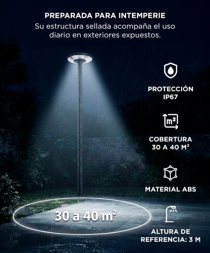 Lampara Solar Led Exterior Gadnic 1200Lm Sensor Radar Control Remoto IP67 - 4