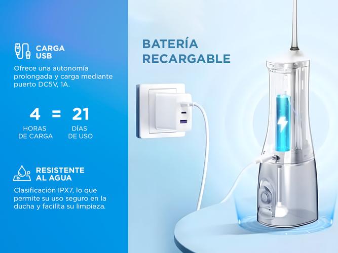 Irrigador Dental De Agua Nicefeel Inalámbrico - 2