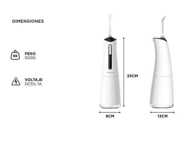 Irrigador Bucal Nicefeel Inalámbrico FC5240 Uso Doméstico - 5