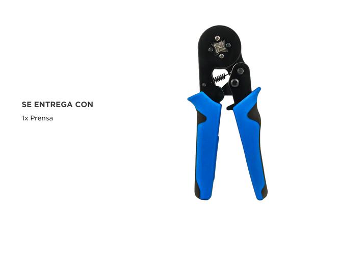 Pinza Crimpeadora Gadnic Terminales Tubulares Cuadrada - 4
