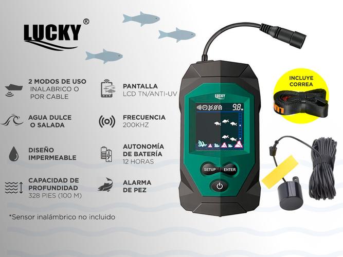 Ecosonda Lucky FF068-T Buscador de Peces Portatil - 1