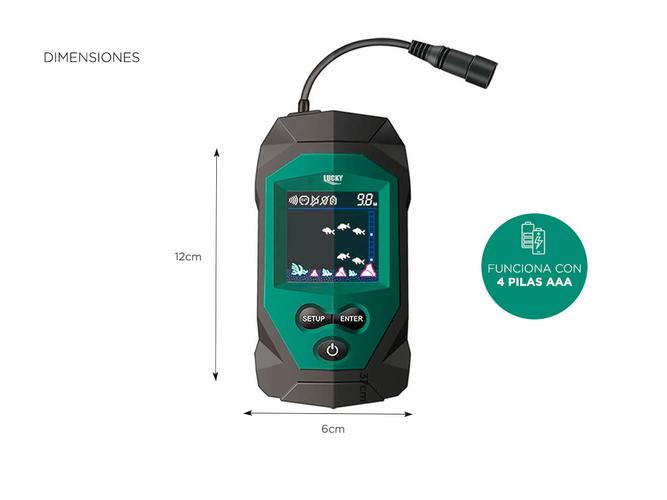 Ecosonda Lucky FF068-T Buscador de Peces Portatil - 5