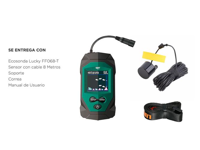 Ecosonda Lucky FF068-T Buscador de Peces Portatil - 6