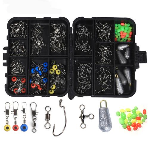 Kit Accesorios De Pesca 160 Unidades Anzuelos - 0