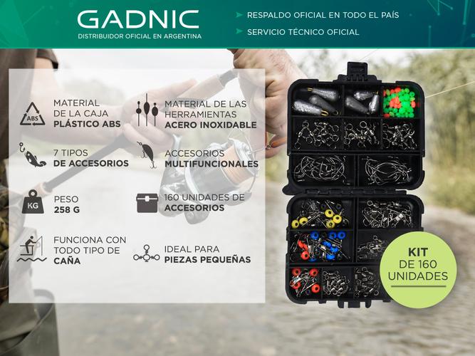 Kit Accesorios De Pesca 160 Unidades Anzuelos - 1