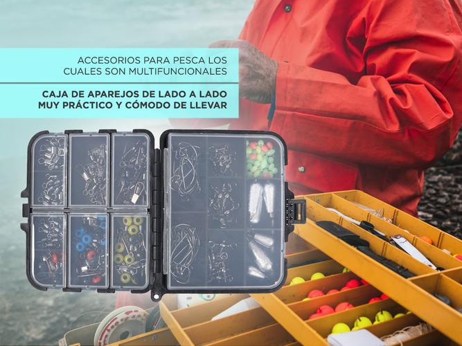 Kit Accesorios De Pesca 160 Unidades Anzuelos - 2