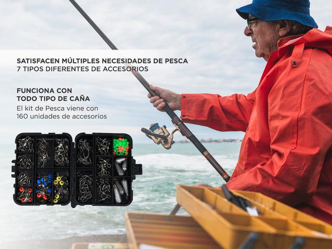 Kit Accesorios De Pesca 160 Unidades Anzuelos - 3