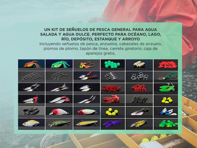 Juego de señuelos de pesca Gadnic de 141 piezas anzuelos - 3