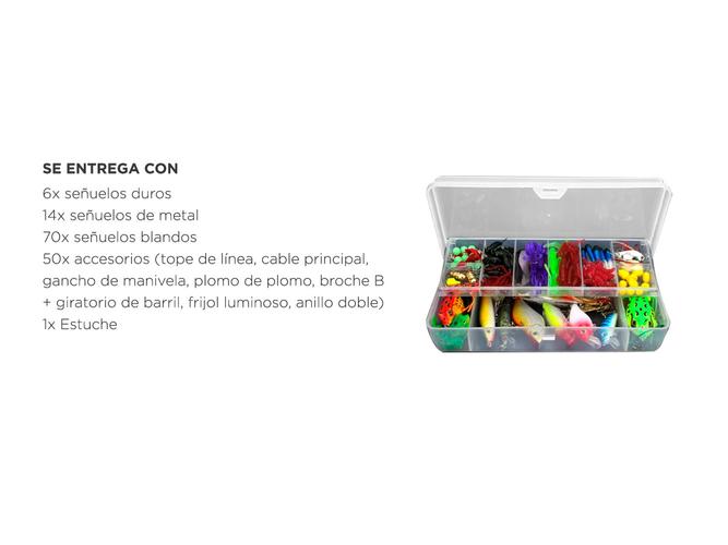 Juego de señuelos de pesca Gadnic de 141 piezas anzuelos - 5