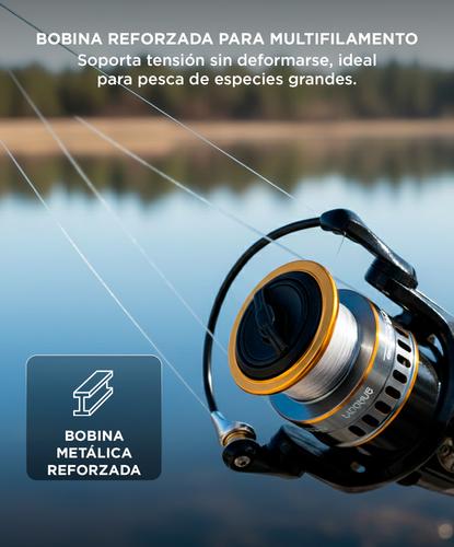 Reel de Pesca Frontal Rio Laguna Pesca Variada apto Multifilamento - 3