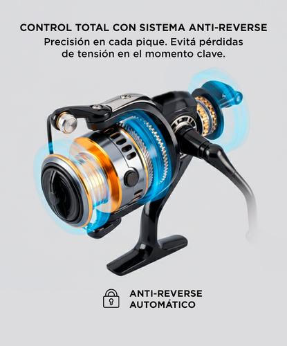 Reel de Pesca Frontal Rio Laguna Pesca Variada apto Multifilamento - 4