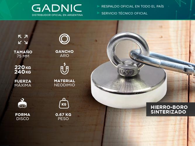 Imán De Pesca Gadnic LKSFG5 Pesca Magnética de Neodimio - 1