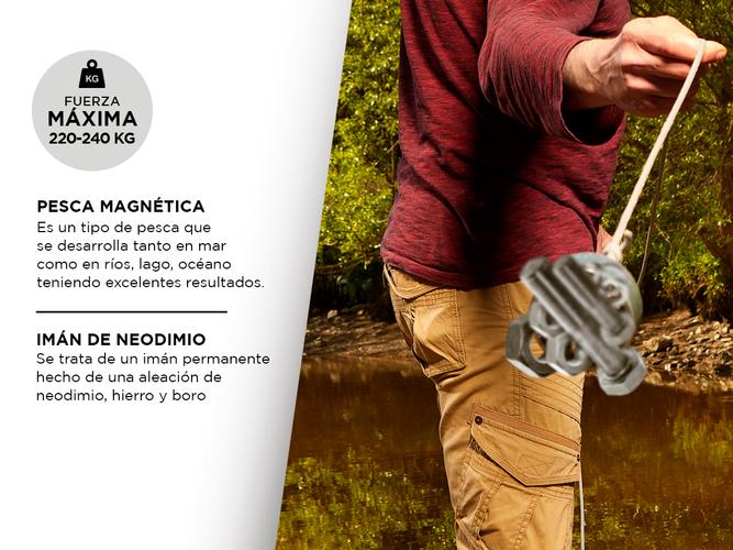 Imán De Pesca Gadnic LKSFG5 Pesca Magnética de Neodimio - 3