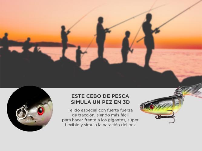 Cebo de Pesca Linnhue SENF17SH Señuelo Duro para Peces - 2