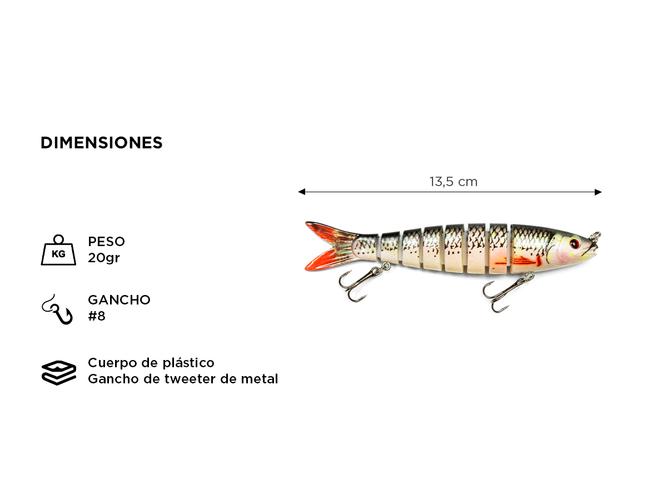 Cebo de Pesca Linnhue SENF17SH Señuelo Duro para Peces - 3