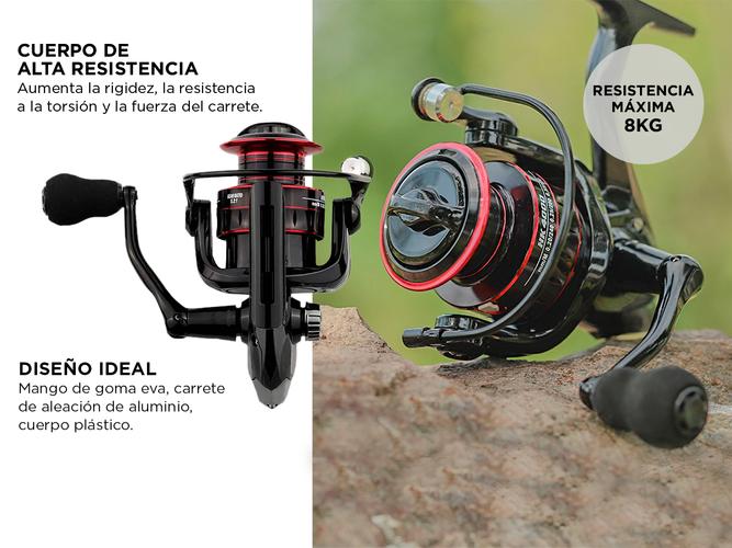 Reel Carrete de Pesca LINNHUE RF-HK4000 de Metal  - 2