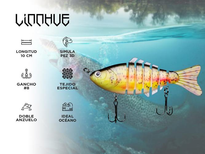 Cebo de Pesca Linnhue SENF20SH Simulado para Peces - 1