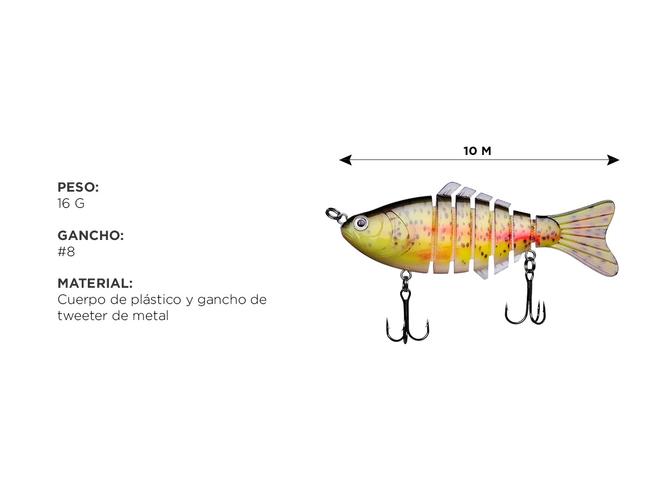 Cebo de Pesca Linnhue SENF20SH Simulado para Peces - 3