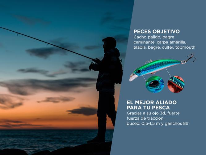 10 Señuelos de Pesca Linnhue Cebo Artifical de Pez - 2