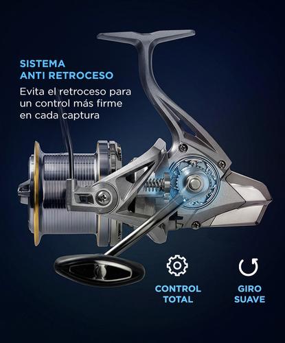 Reel Frontal GADNIC Freno 20kg Pesca Mar 6 Rulemanes - 3