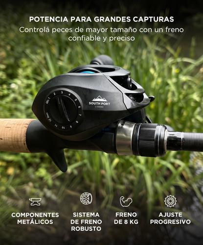 Reel  de Pesca Baitcasting SouthPort by Gadnic 18+1BB Freno 8kg - 3