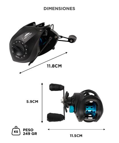 Reel  de Pesca Baitcasting SouthPort by Gadnic 18+1BB Freno 8kg - 5