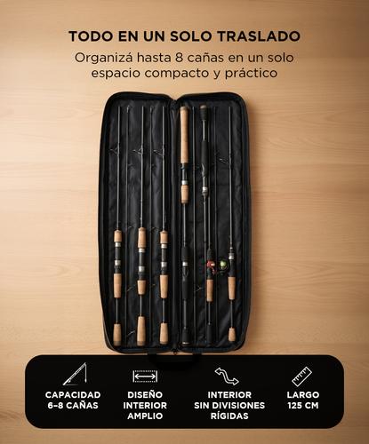 Funda Para Caña De Pescar South Port 6-8 Unidades Impermeable Reforzada - 2