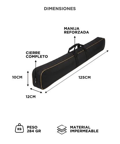 Funda Para Caña De Pescar South Port 6-8 Unidades Impermeable Reforzada - 5