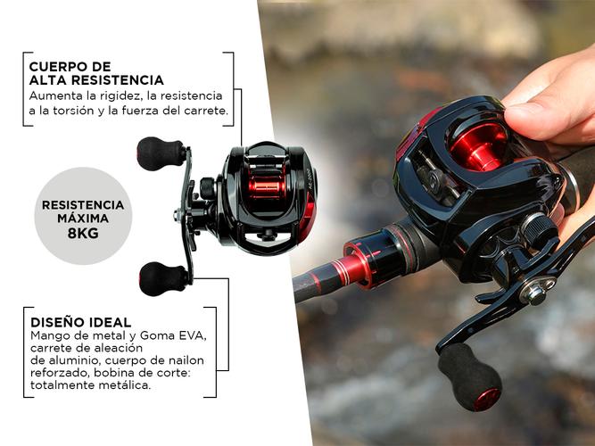 Reel Carrete de Pesca LINNHUE RR-AE2000 9 Niveles de Magnético - 2