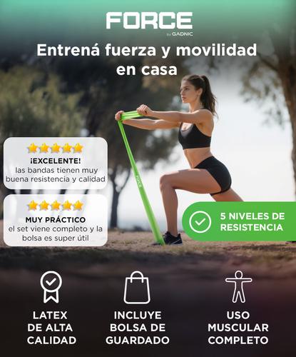 Bandas Elásticas Gadnic Isométricas Fitness Kit x5 - 1