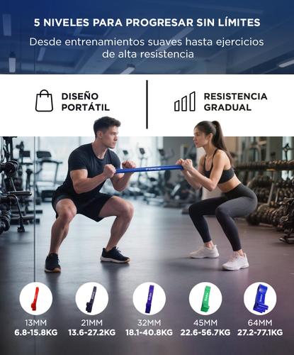 Bandas Elásticas Gadnic Isométricas Fitness Kit x5 - 2