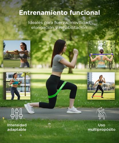  Kit x 5  Bandas Elásticas Force By Gadnic Isométricas - 2