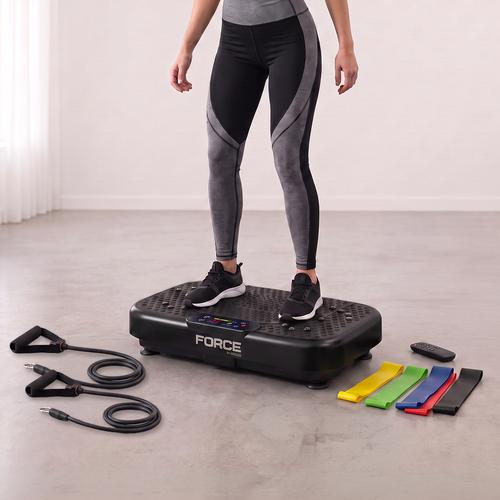 Plataforma Vibratoria Force By Gadnic 5 Programas 120 Velocidades 200W 150Kg con Extensores - 0