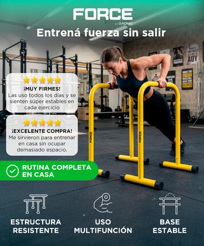 Barras Paralelas FORCE By Gadnic Calistenia Ajustables 120kg Entrenamiento - 1