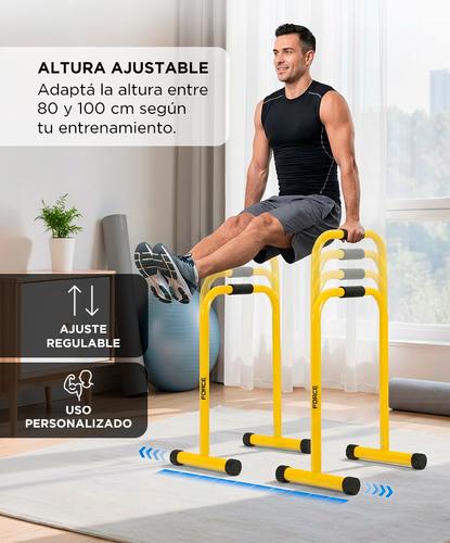 Barras Paralelas FORCE By Gadnic Calistenia Ajustables 120kg Entrenamiento - 3