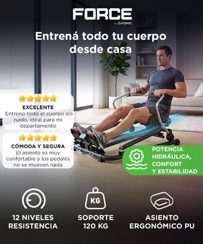 Maquina de Remo Profesional Force by Gadnic Monitor LCD - 1