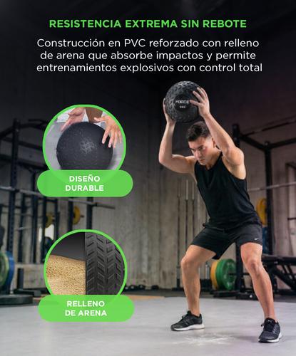 Medicine Ball de 9 Kg Force By Gadnic Pelota Slam Sin Rebote Textura Antideslizante - 2